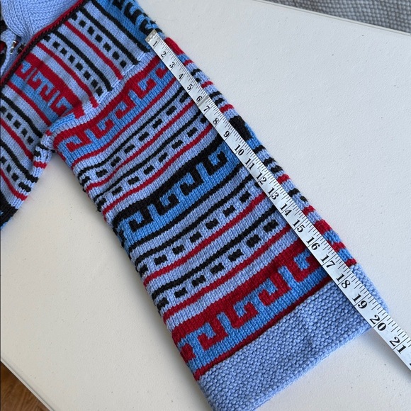 Hand-Knit Kimono Style Long Sweater Jacket Cardigan - Picture 17 of 17